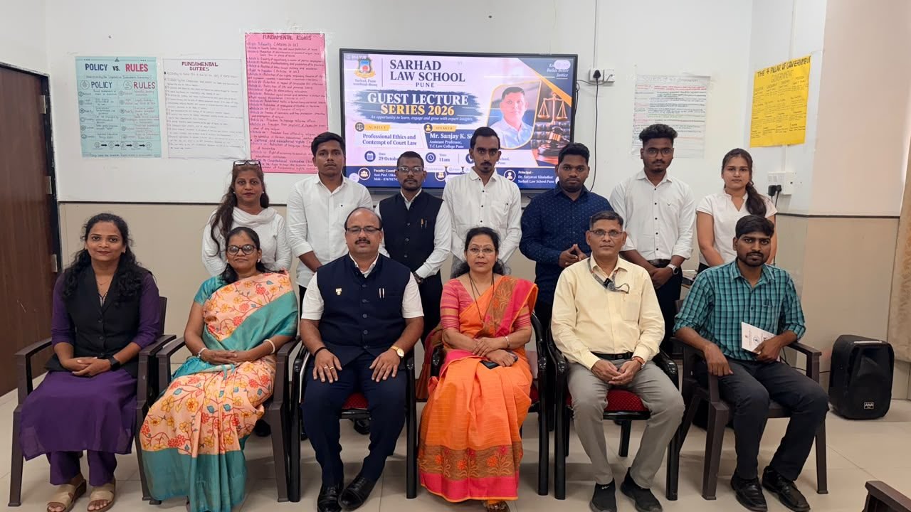 Guest Lecture on an “Interactive Session on Professional Ethics and Contempt of Court Law”