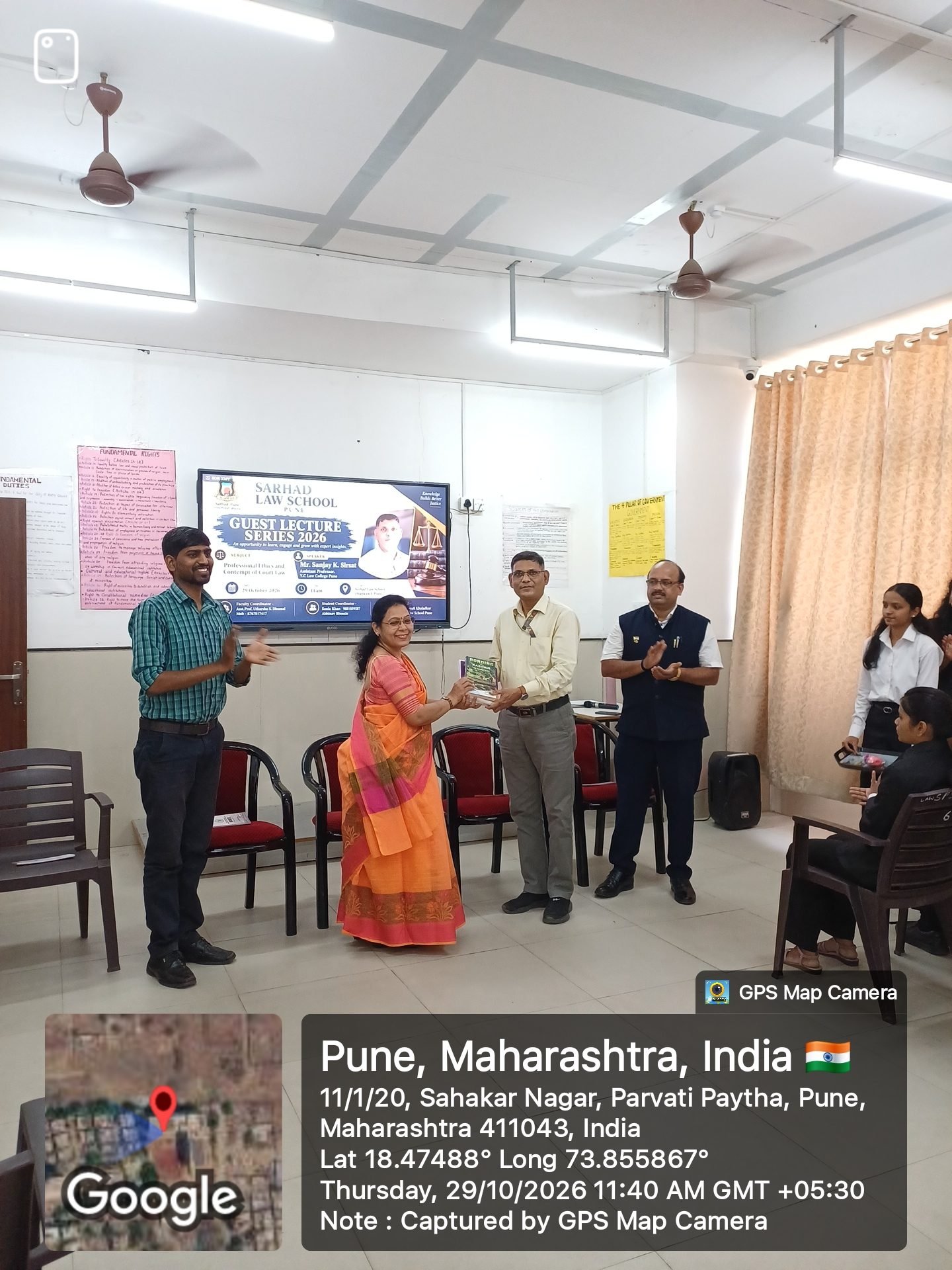 Guest Lecture on an “Interactive Session on Professional Ethics and Contempt of Court Law”